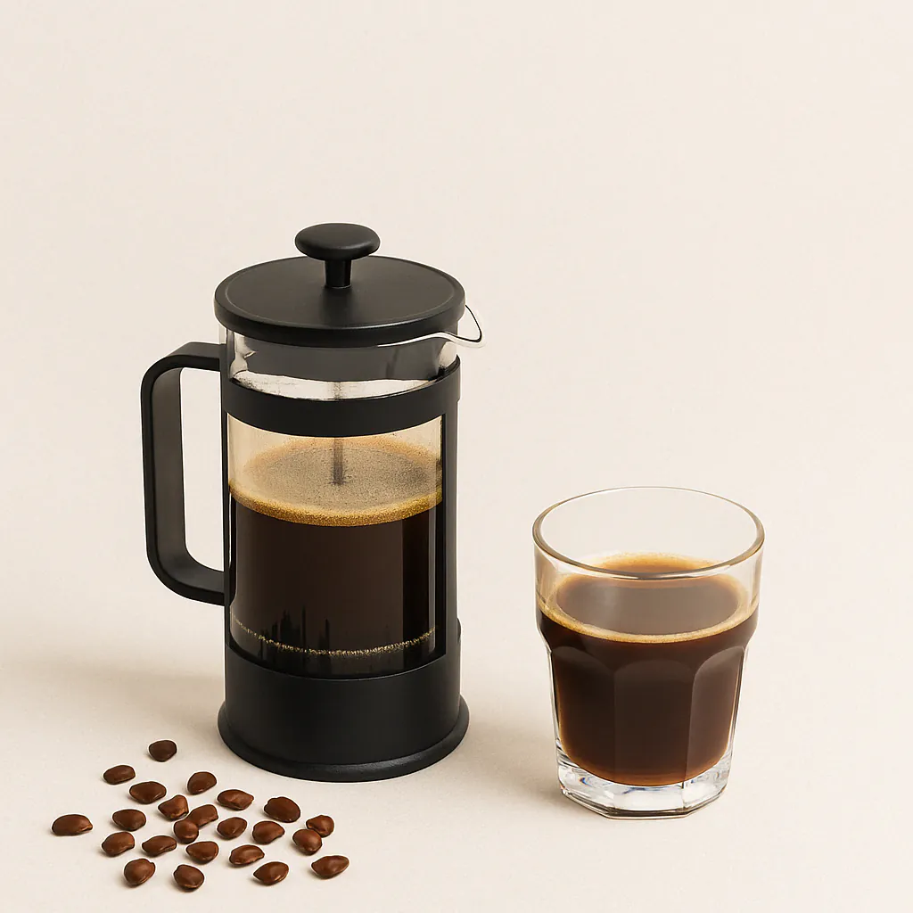 Portada de: Prensa francesa: Café con cuerpo, sabor intenso y preparación sin complicaciones